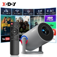 XGODY Mini Projector 12000Lumen  FHD LED Portable Home Theater WiFi Bluetooth UK