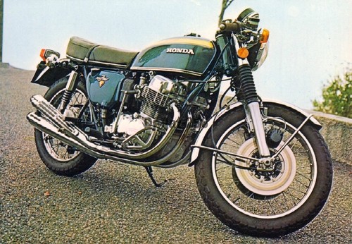 Motorcycle postcard honda cb - honda,