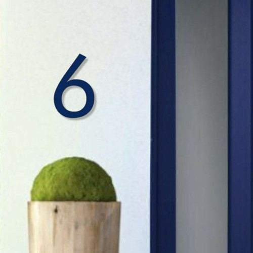 House number futura acrylic - house, 6