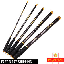NEW* Ultralight Carbon Telescopic Fishing Rod 1.8m–7.2m Travel Pole Portable