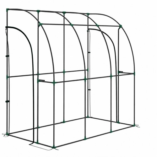 Wall leaning greenhouse 6x3ft - wall,