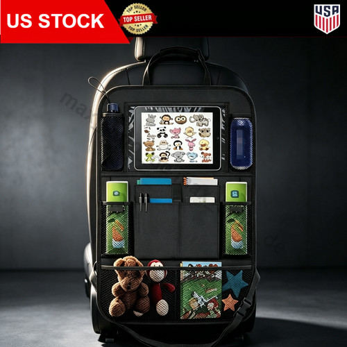 Travel car seat - back, organizer