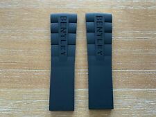100% AUTHENTIC NEW BREITLING BENTLEY BLACK RUBBER STRAP 24-20 244S