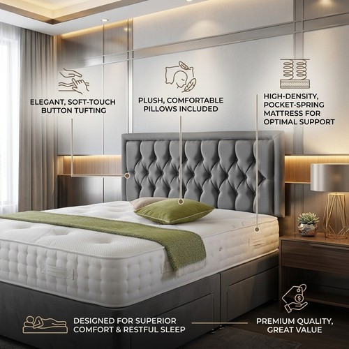 Royal chesterfield headboard - chesterfield,