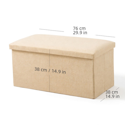 Foldable storage ottoman - storage,