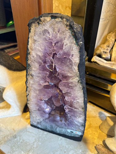 Amethyst natural geode - geode, section