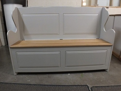 Painted monks bench solid - 5',