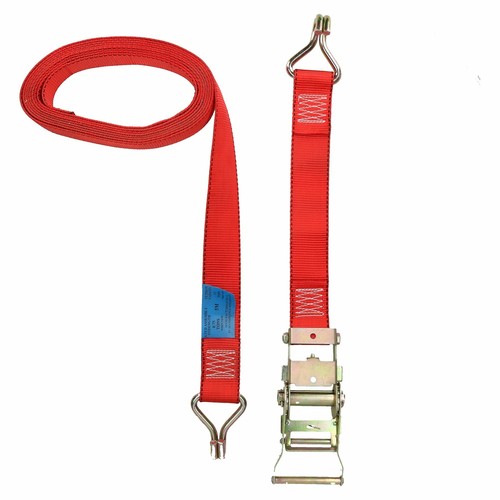 Red ratchet strap tie down - red,