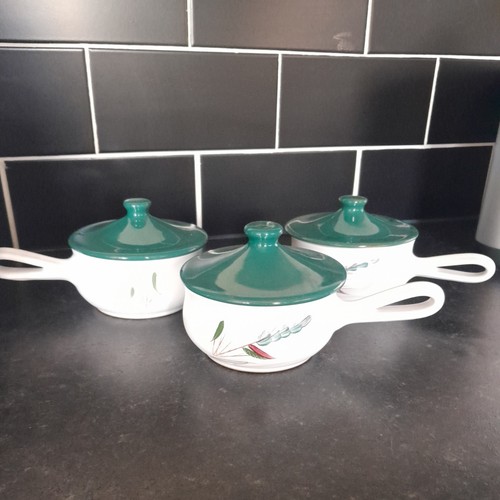 Denby green wheat lidded - green, and