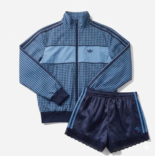 Adidas asos blue gingham - blue,