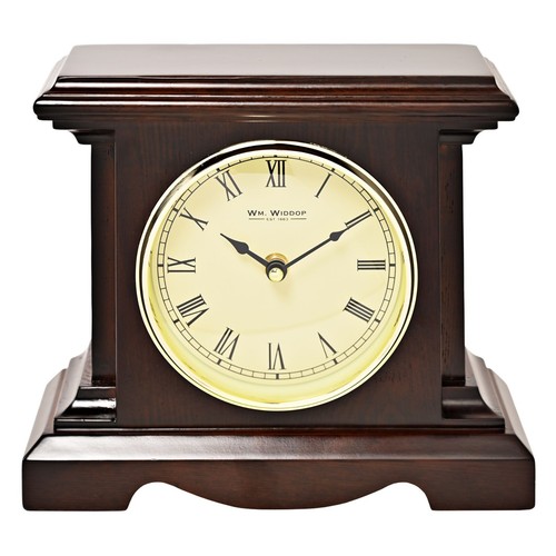 Dark wooden square mantel - wooden,