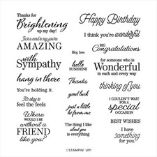 Stampin up! Special Moments Photopolymer Stamp Set (21 Stamps)!