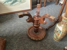 Victorian arts & crafts Antique Piano Stool Adjustable Screw Seat VGC C1880