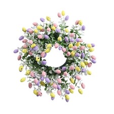 Easter eggs wreath artificial - easter,