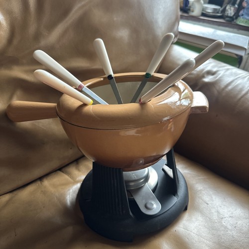 Win creuset vintage fondue - creuset,