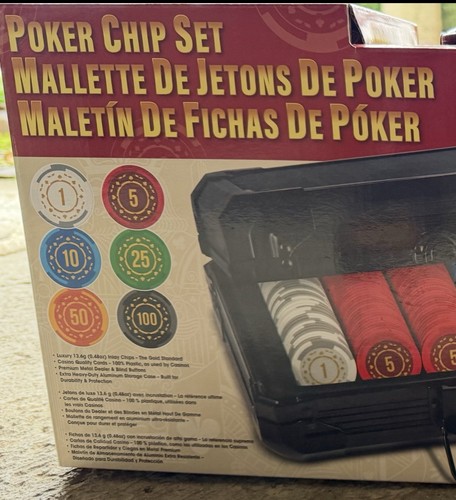Poker chips set with decks - poker,