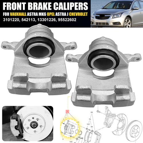 Pair front brake calipers - pair,