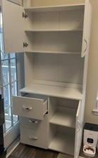 Tall Kitchen Cupboard Modern Pantry Cabinet Storage Larder Unit Large Dresser