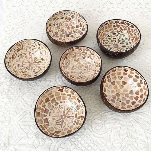 Decorative bowl coconut shell - coconut,