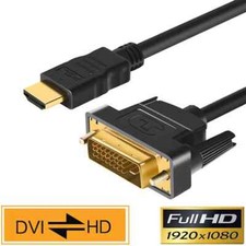 HDMI to DVI Cable DVI-D PC Laptop Monitor TV Adapter Converter Lead 1M 2M 3M 5M