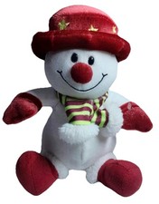 Tesco Chilly & Friends Festive Red And White Snowman Plush Toy 2005