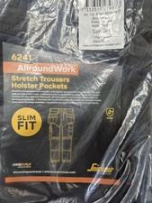 SNICKERS 6241 Stretch Trousers Size 062,  Navy/Black Holster Pockets 9504 