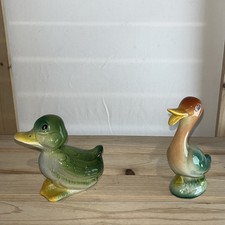Weatherby  Zookies Collectable Duck Bird Figurines 1950's, Vintage - Pair