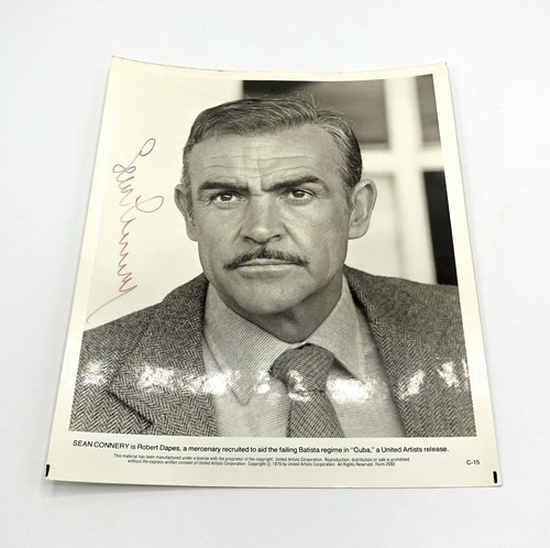 Sean connery signed vintage - connery,