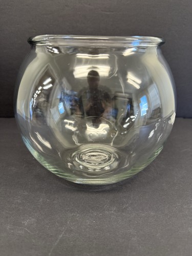 Clear round glass - clear,