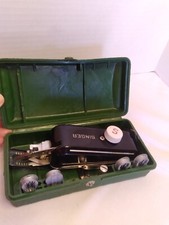 Singer Portable Sewing Machine VINTAGE Hand Held with Case Button Hole Maker
