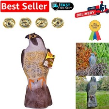 Life-Like 14-Inch Standing Falcon - Secure Your Garden & Building Spaces