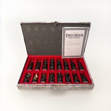 Lord Of The Rings Eaglemoss Chess Set “Black” 16 Pieces Boxed LOTR Final Battle 