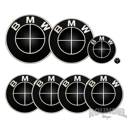 For bmw badges gloss - badges, black