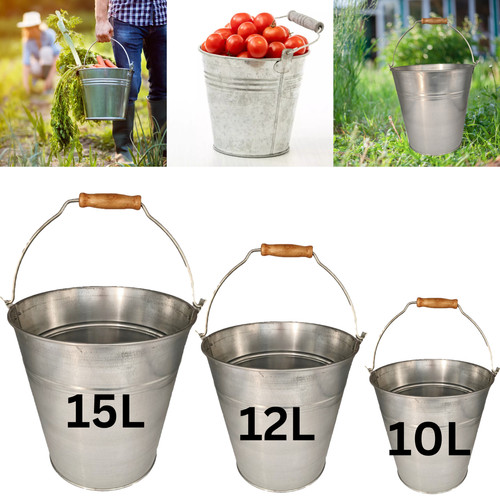 Galvanised metal bucket handle - galvanised,