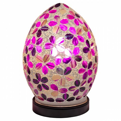 Egg lamp mini - mosaic, glass