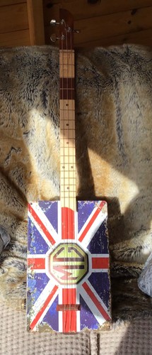 Three string cigar box guitar - cigar,