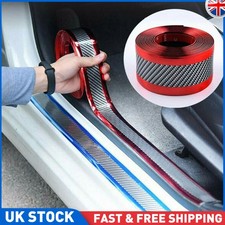 2Mx3CM 3D Car Fiber Carbon Sticker Anti Protector Scratch Sill Scuff Cover Strip