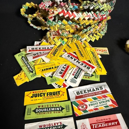 Vintage gum wrapper chain lot - gum,