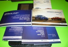 2019 SUBARU WRX OWNERS MANUAL