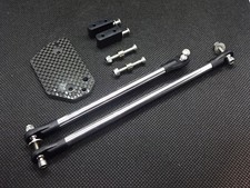 UKMonsters Tamiya Clodbuster/Clod Carbon Servo Plate with Linkage, steering kit