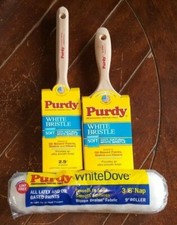 3 x Purdy White Dove 3/8" Nap