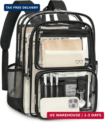 Clear backpack for school - backpack,