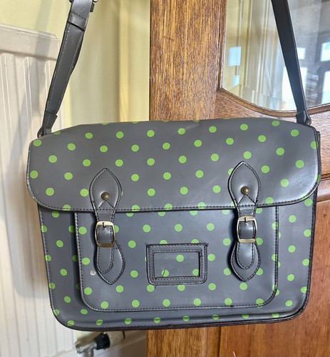 Grey green polka dot - d, &