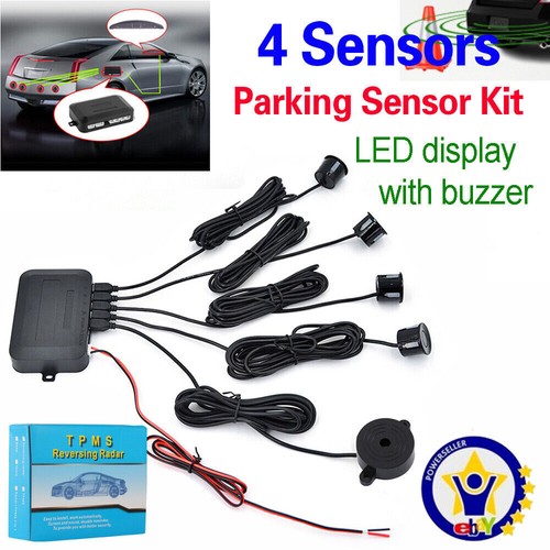 Black parking sensors car - black,