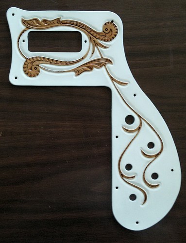 Leather pickguard for - leather,