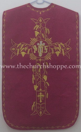 Dark rose roman chasuble - rose,