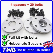 7mm 15mm ALLOY WHEEL SPACERS + BLACK BOLTS FOR PORSCHE 911 996 997 991 992 NUT