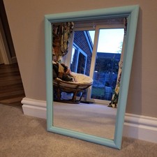 Vintage Upcycled Aqua Blue