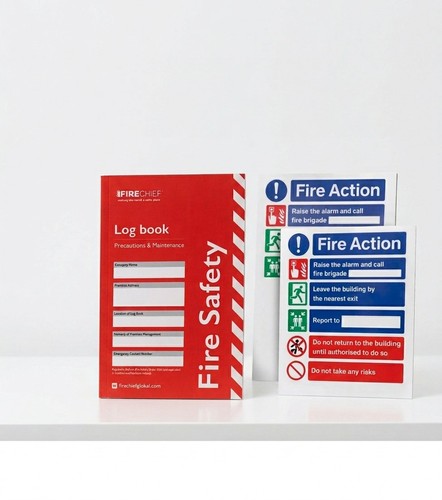 Fire safety log - fire,