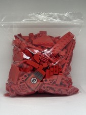 330g Red Lego Bricks Mixed Condition Pieces Used